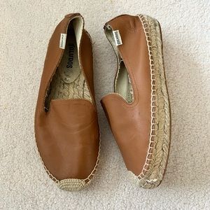 Soludos, Leather Platform Espadrilles